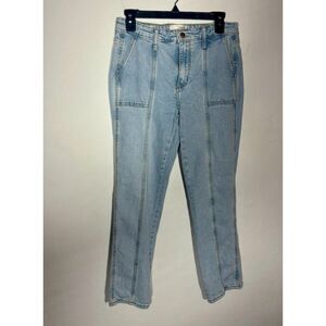 Universal Thread Jeans Womens Size 4/27R High Rise Slim Straight Light Denim